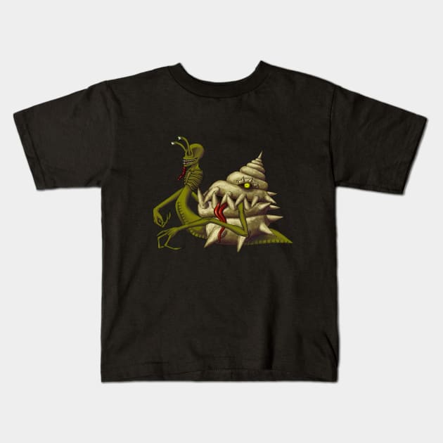 Sazae-oni Kids T-Shirt by Exuvia